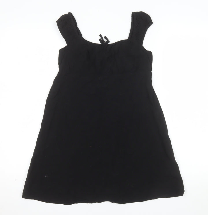 Primark Girls Black A-Line Sleeveless Summer Dress 10-11 Years