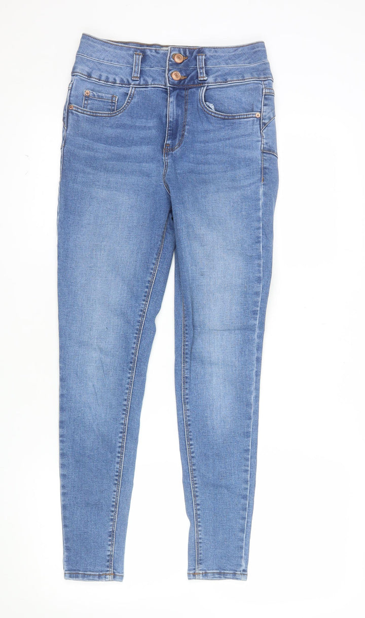 New Look Womens Blue Lift & Shape Skinny Jeans Size 8 Short