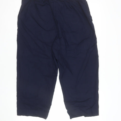 Charlotte West Women’s Blue Linen Blend Size 16 Capri Trousers