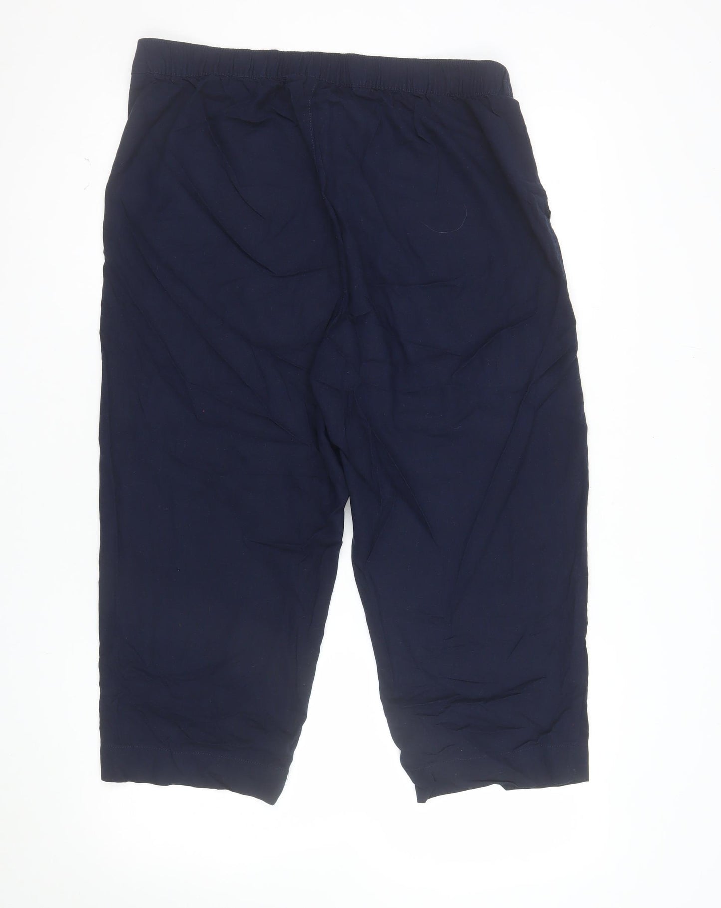 Charlotte West Women’s Blue Linen Blend Size 16 Capri Trousers