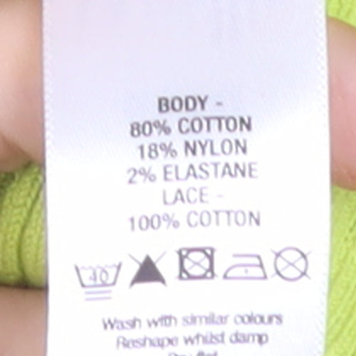 Wallis Women’s Green Cotton Blend 3/4 Sleeve Cardigan Size 14