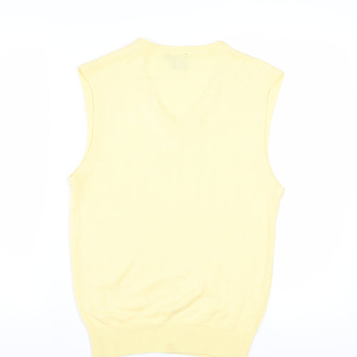 Slazenger Men’s Yellow Cable-Knit Acrylic Golf Sweater Vest M