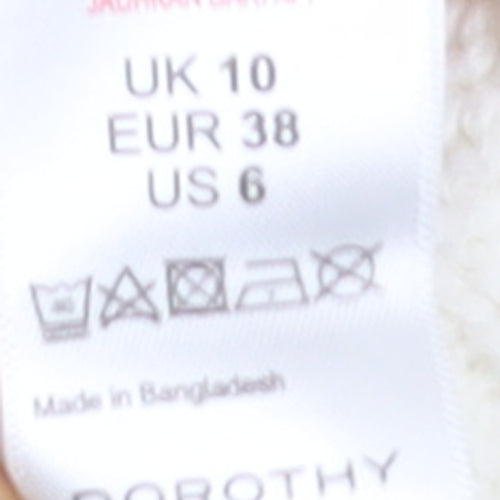 Dorothy Perkins Women’s Ivory Heart Knit Pullover Jumper UK 10