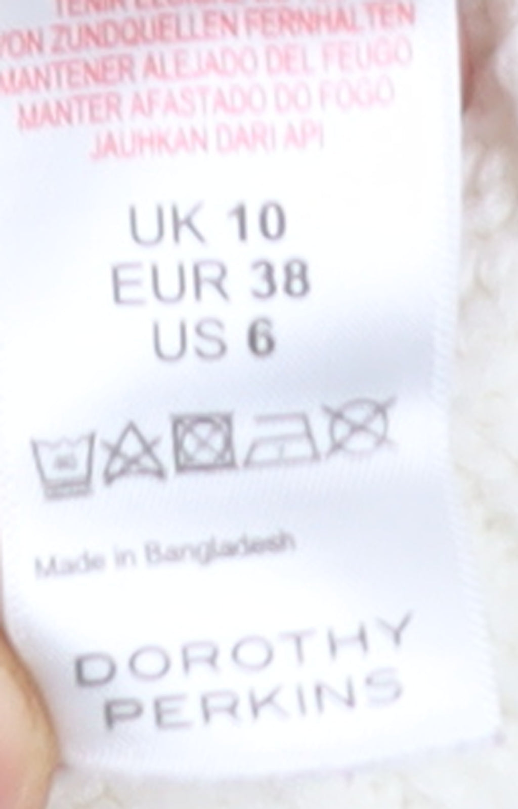 Dorothy Perkins Women’s Ivory Heart Knit Pullover Jumper UK 10