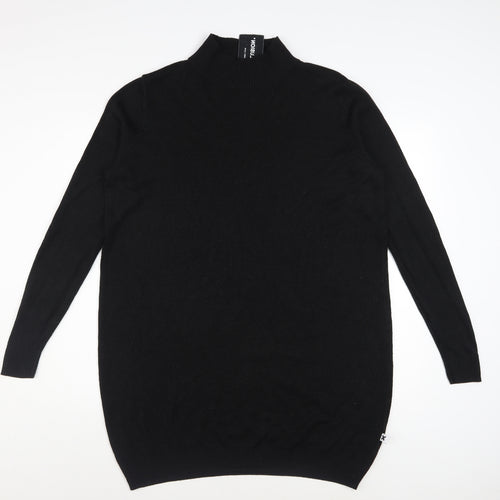 Collusion Women's Black High Neck Long Sleeve Jumper Dress Size 10