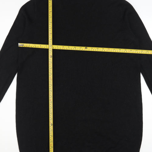Collusion Women's Black High Neck Long Sleeve Jumper Dress Size 10