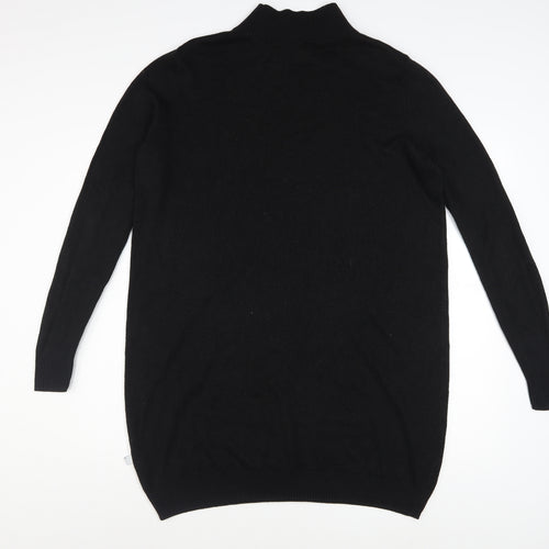 Collusion Women's Black High Neck Long Sleeve Jumper Dress Size 10