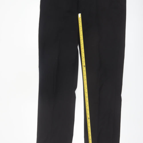Alfani Men's Black Slim Fit Dress Trousers 36x32 Polyester Blend