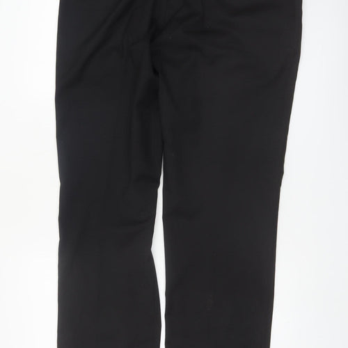 Alfani Men's Black Slim Fit Dress Trousers 36x32 Polyester Blend