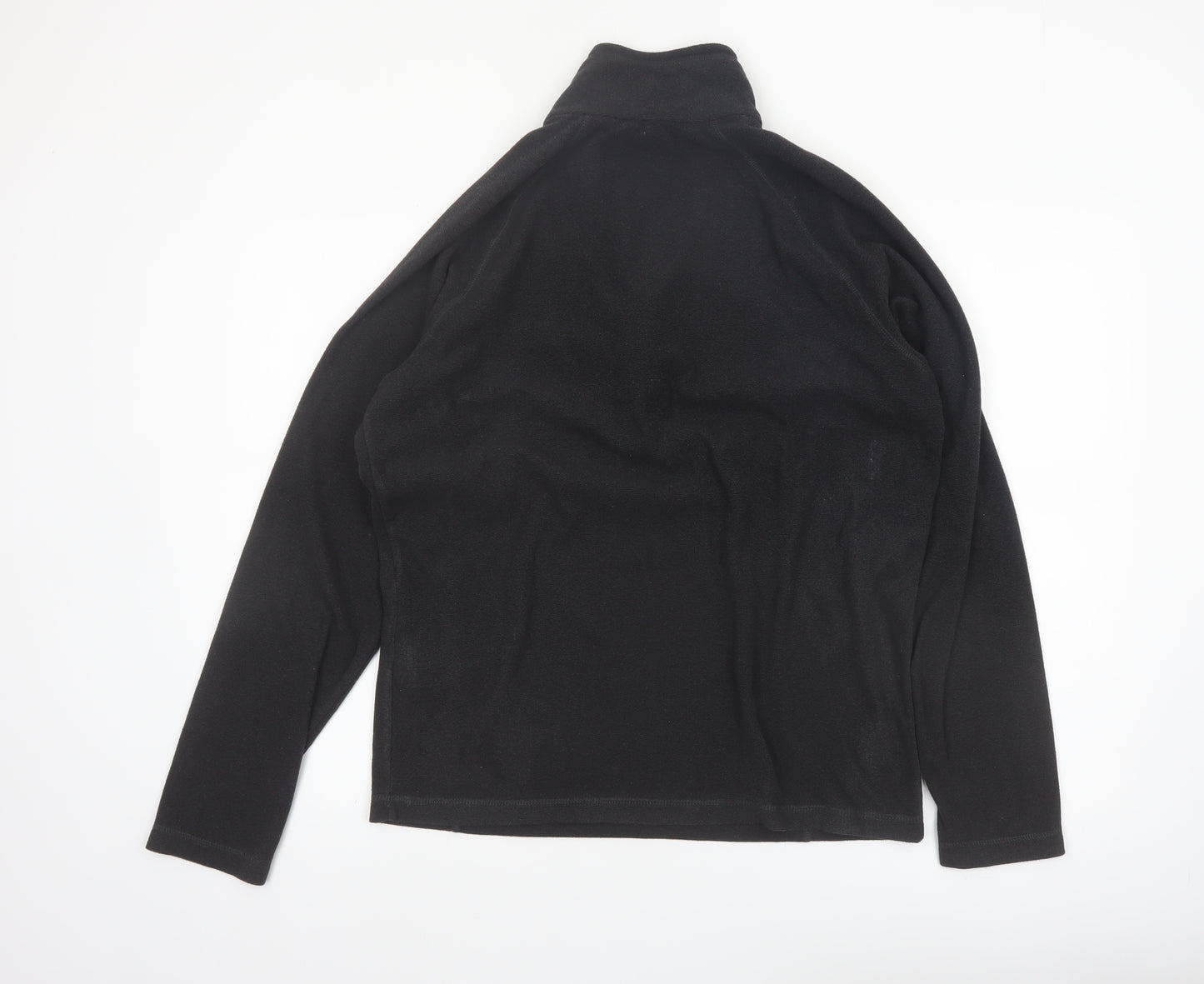 Regatta Mens Black Fleece 1/4 Zip Pullover Sweatshirt Size L