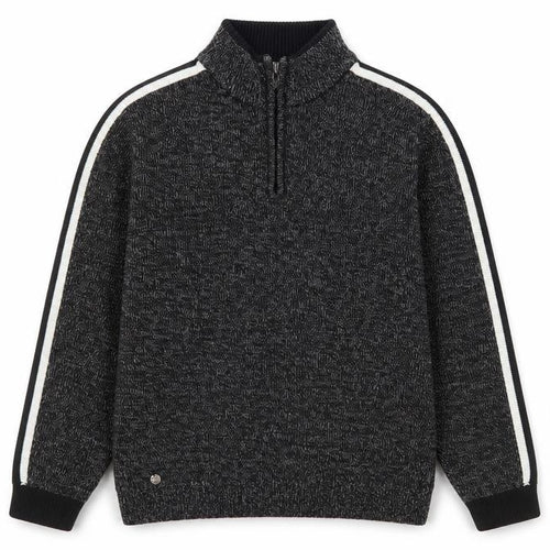 Tokyo Laundry Men's Grey 1/2 Zip High Neck Knit Jumper Size L