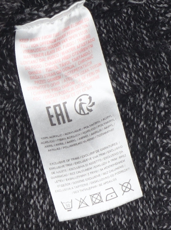 Tokyo Laundry Men's Grey 1/2 Zip High Neck Knit Jumper Size L