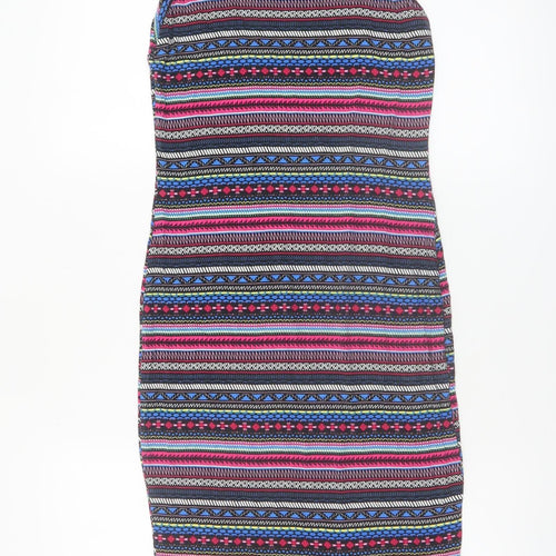 Miss Selfridge Women’s Multicoloured Size 10 Bodycon Halter Dress