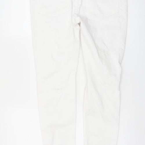 Denim Co Men's White Skinny Jeans W32 L30 Distressed Denim