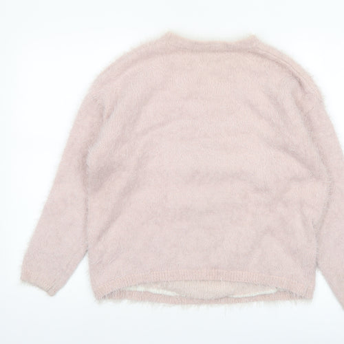 Disney Women Pink Thumper Long Sleeve Knit Jumper Medium