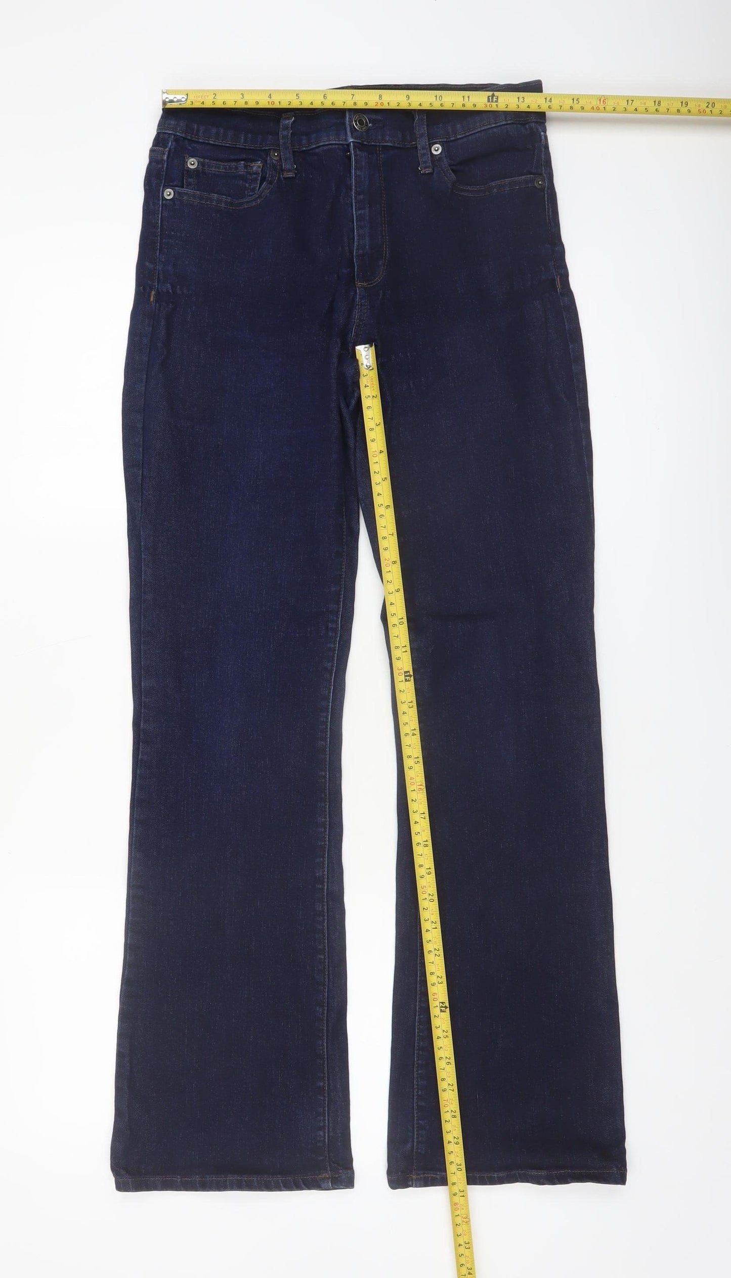 GAP Women Blue Straight Leg Jeans Size 30 Regular Denim