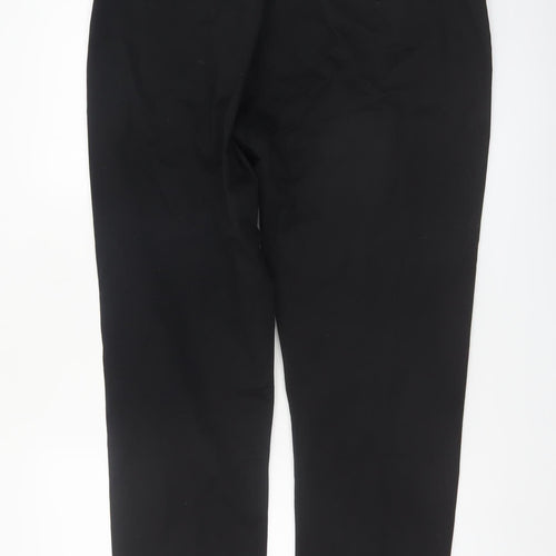ACW85 Men's Black Chino Trousers 38S Regular Fit Cotton