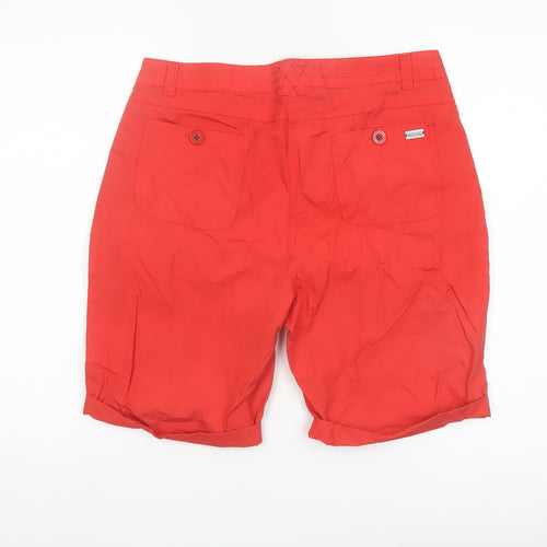 Regatta Women’s Red Chino Shorts Size 12 Cotton Lightweight Outdoor
