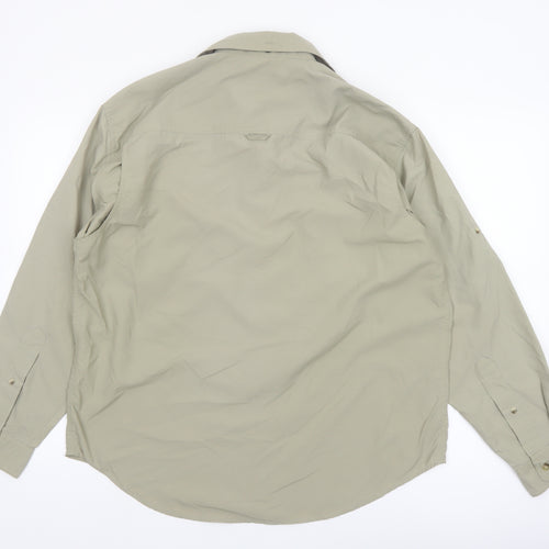 Regatta Men's Beige Long Sleeve Button-Up Outdoor Shirt Size S