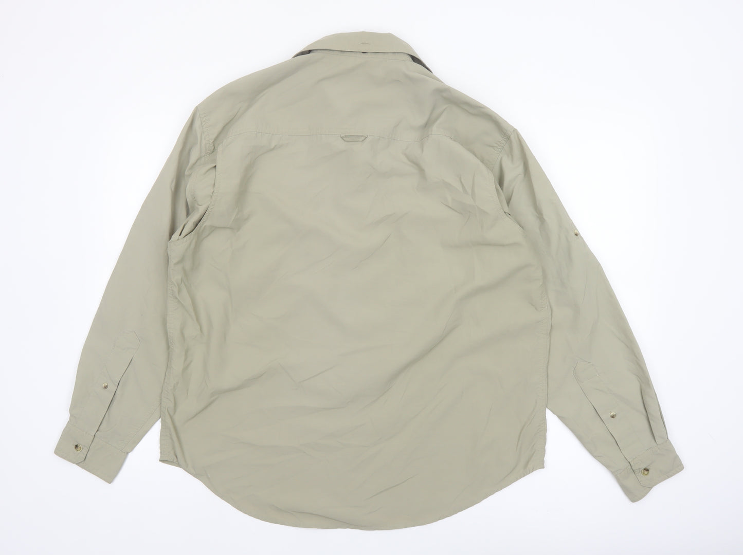 Regatta Men's Beige Long Sleeve Button-Up Outdoor Shirt Size S