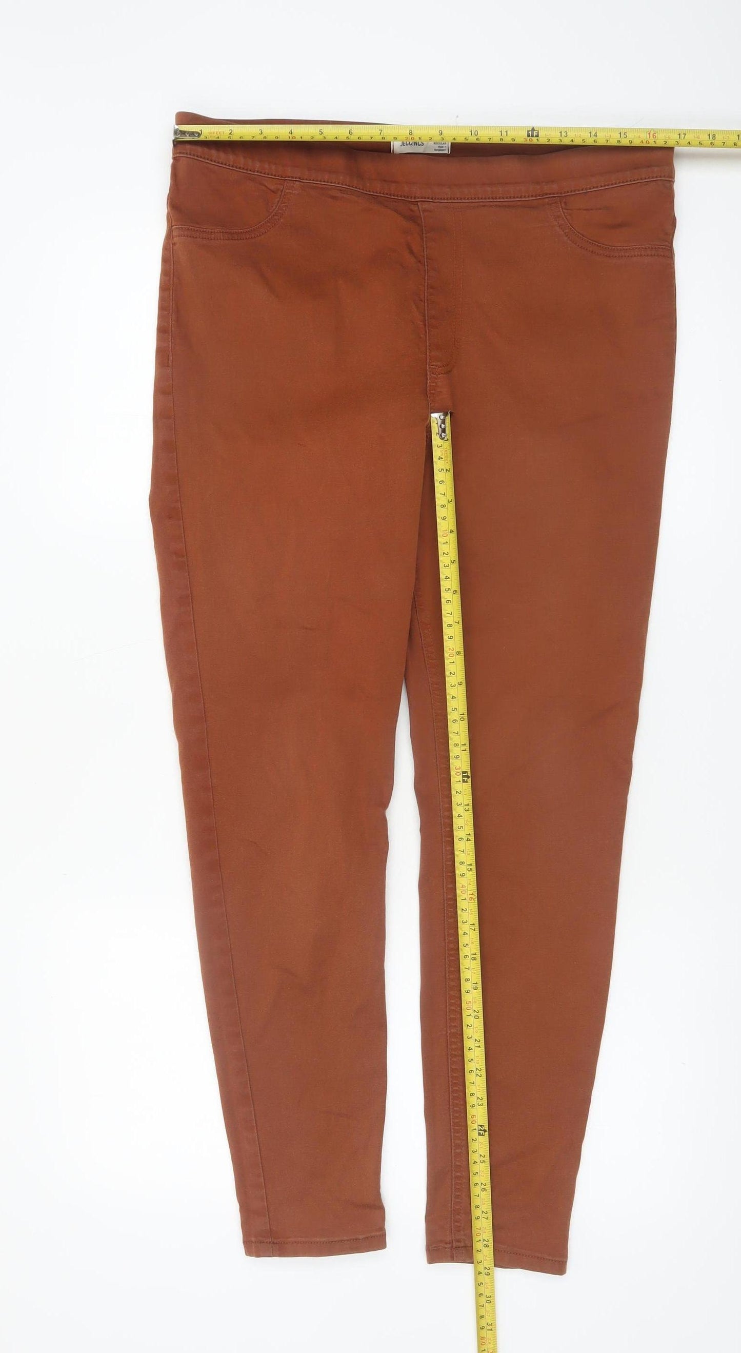 Marks and Spencer Women Brown Size 16 Slim Jegging Jeans