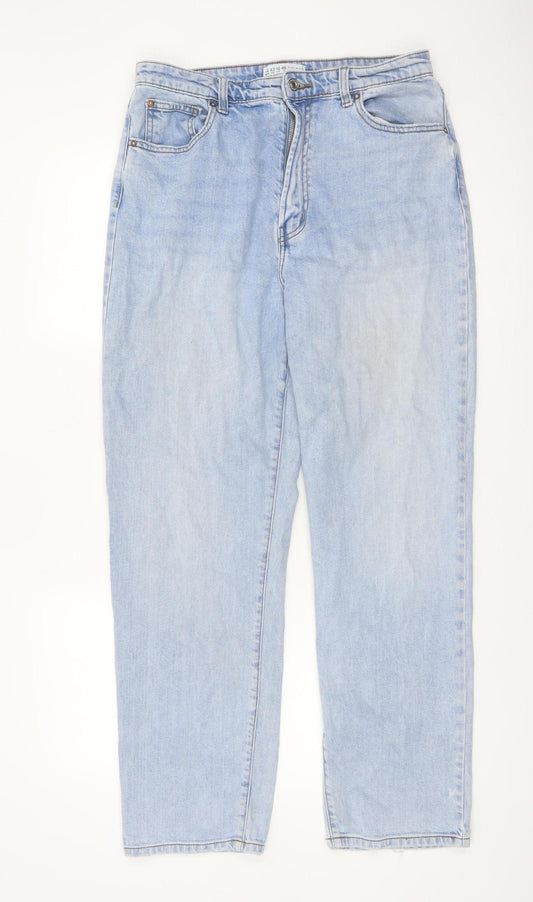 Primark Women Light Blue 14 Mom Jeans High Rise Denim