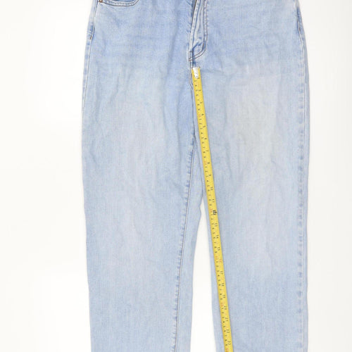 Primark Women Light Blue 14 Mom Jeans High Rise Denim