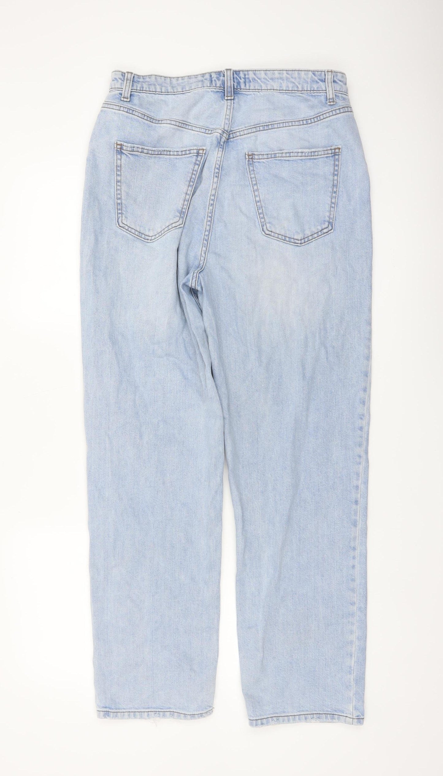 Primark Women Light Blue 14 Mom Jeans High Rise Denim