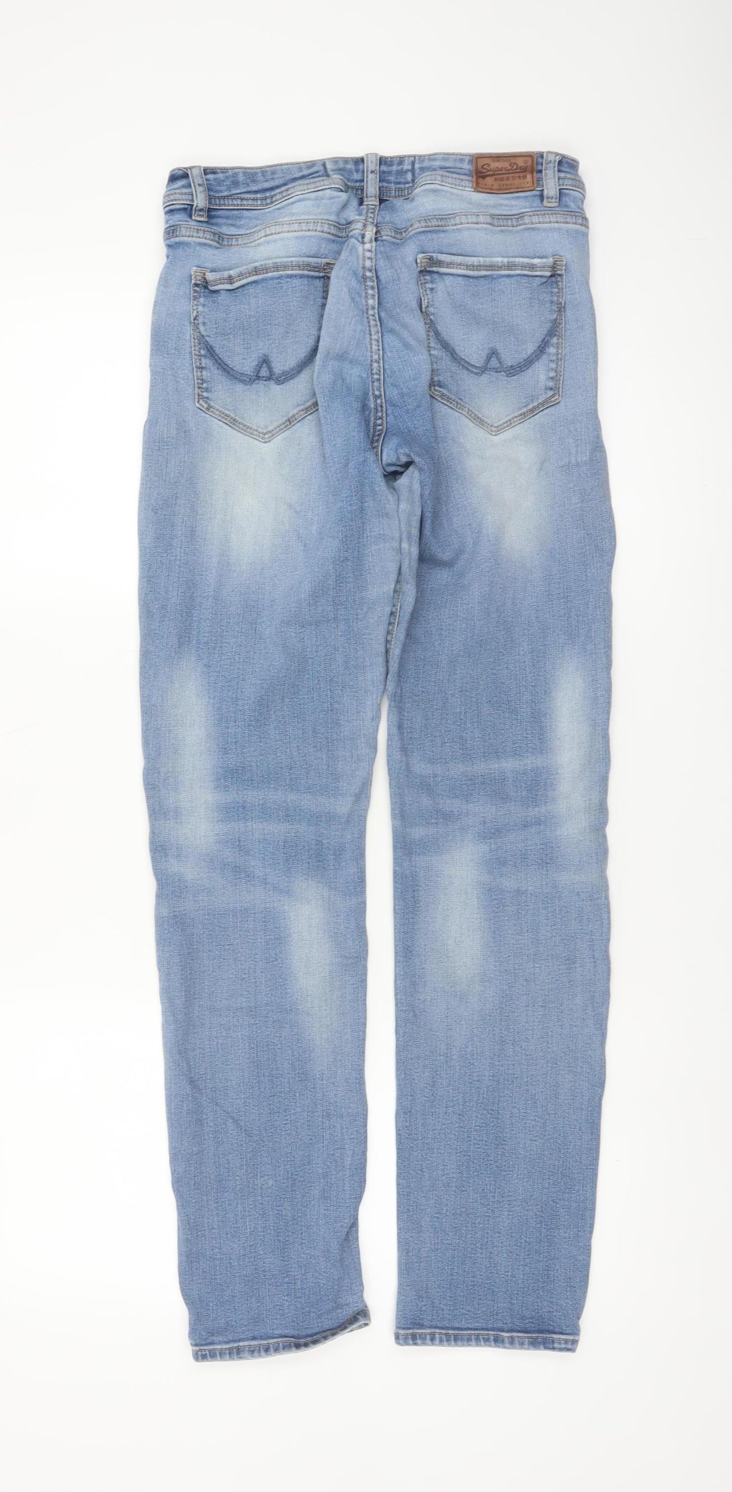 Superdry Women's Blue Mogen Slim Fit Jeans Size 12