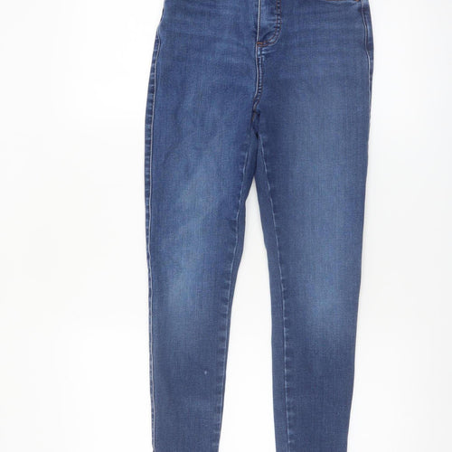 New Look Women Blue High Rise Skinny Stretch Denim Jeans Size 8