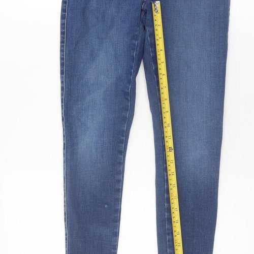 New Look Women Blue High Rise Skinny Stretch Denim Jeans Size 8