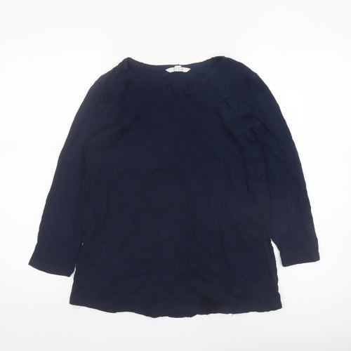 White Stuff Women's Blue Long Sleeve Tunic Blouse UK 10