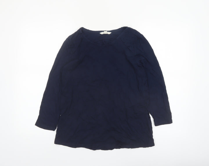 White Stuff Women's Blue Long Sleeve Tunic Blouse UK 10