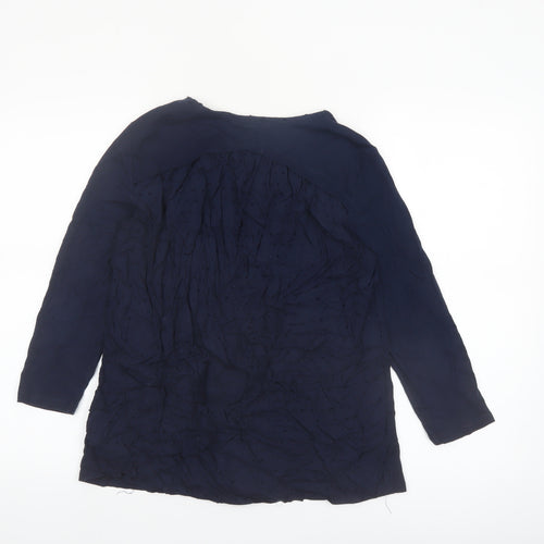 White Stuff Women's Blue Long Sleeve Tunic Blouse UK 10