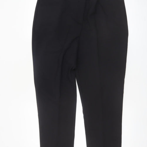 Bonmarché Womens Black Size 14 Straight Leg Polyester Trousers