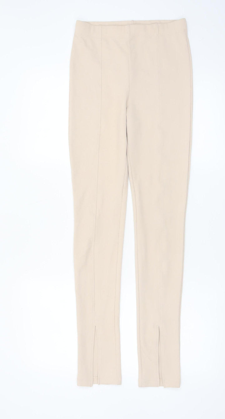 H&M Divided Womens Beige Slim Leggings Trousers Size S