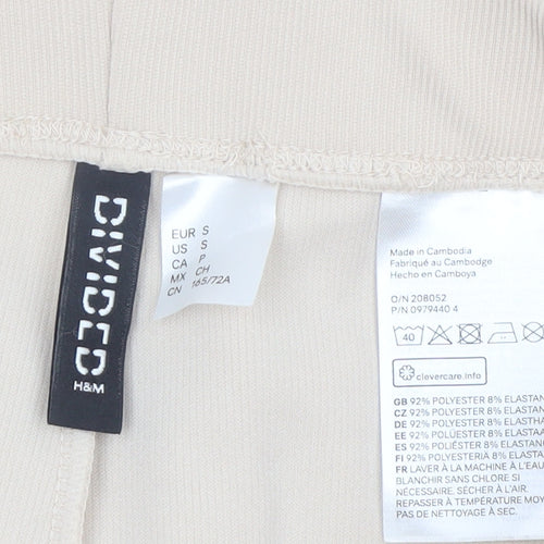 H&M Divided Womens Beige Slim Leggings Trousers Size S