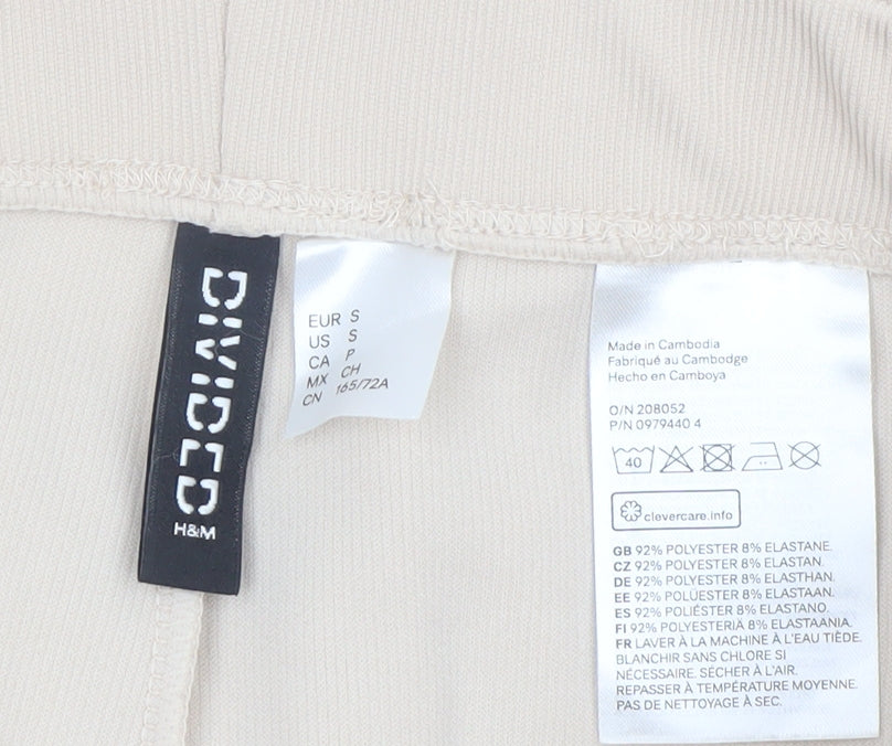H&M Divided Womens Beige Slim Leggings Trousers Size S