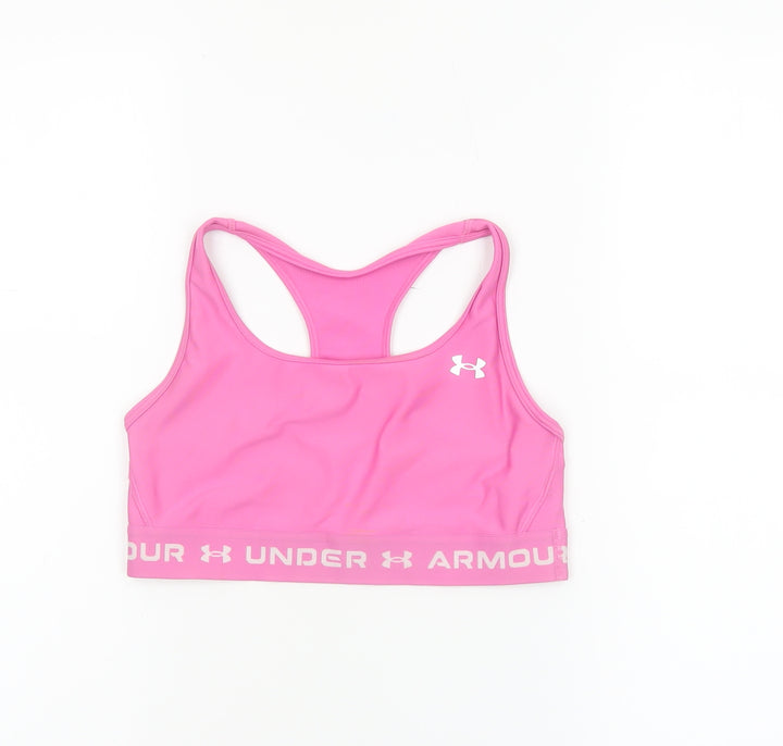 Under Armour Women's Pink Small Racerback Sports Bra - Medium Support