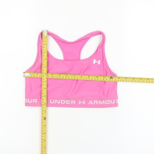 Under Armour Women's Pink Small Racerback Sports Bra - Medium Support