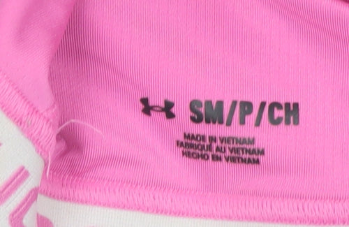 Under Armour Women's Pink Small Racerback Sports Bra - Medium Support