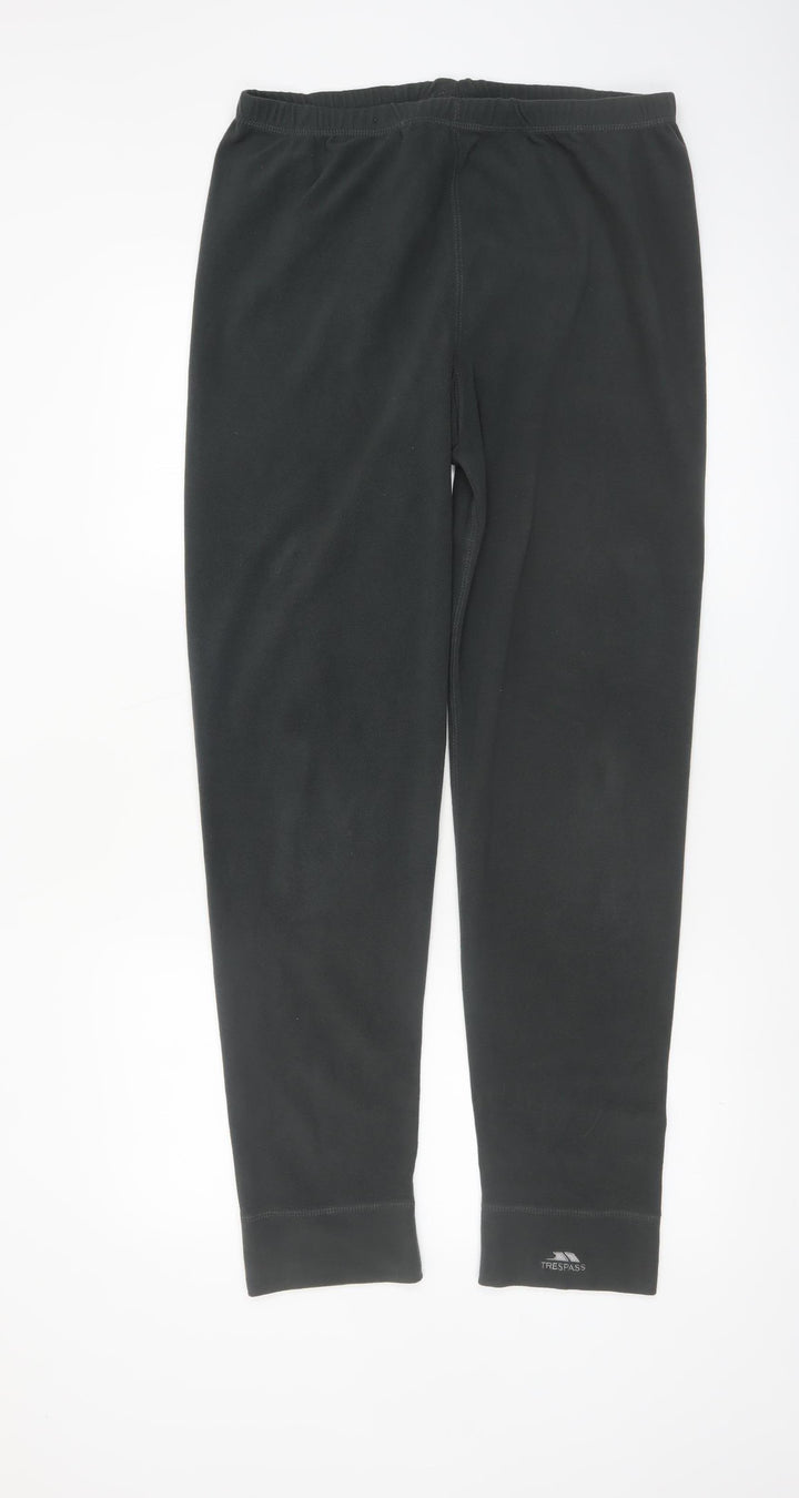 Trespass Men's Black XL Fleece Sweatpants with Elastic Waist