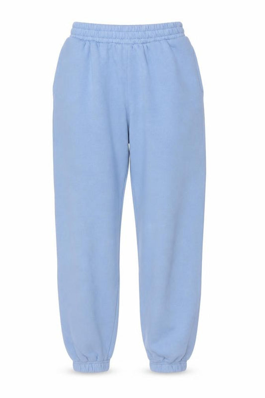 Front view of New Look Women Blue Fleece Sweatpants, size 8, Regular Fit