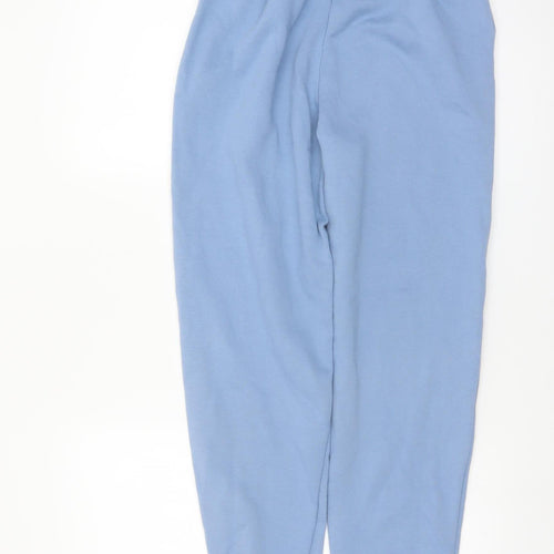 New Look Women Blue Fleece Sweatpants Size 8 Regular Fit
