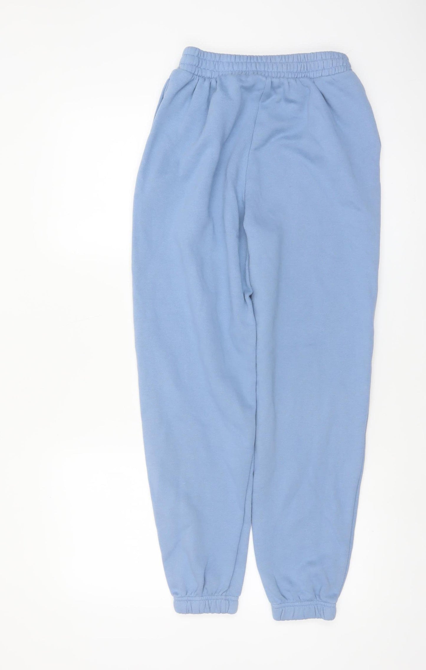New Look Women Blue Fleece Sweatpants Size 8 Regular Fit