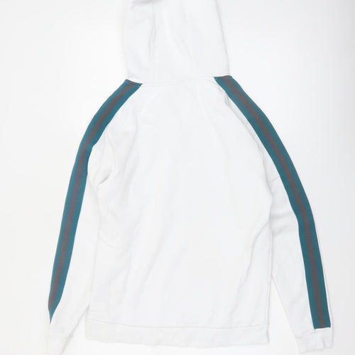 Fresh Couture Men’s White Hoodie Medium Designer Pullover