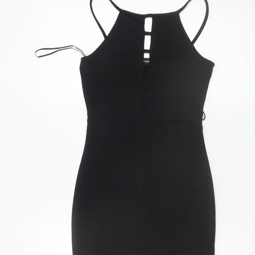 PrettyLittleThing Women’s Black Size 10 Bodycon Sleeveless Short Dress