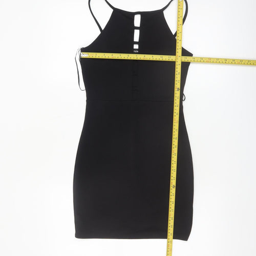 PrettyLittleThing Women’s Black Size 10 Bodycon Sleeveless Short Dress