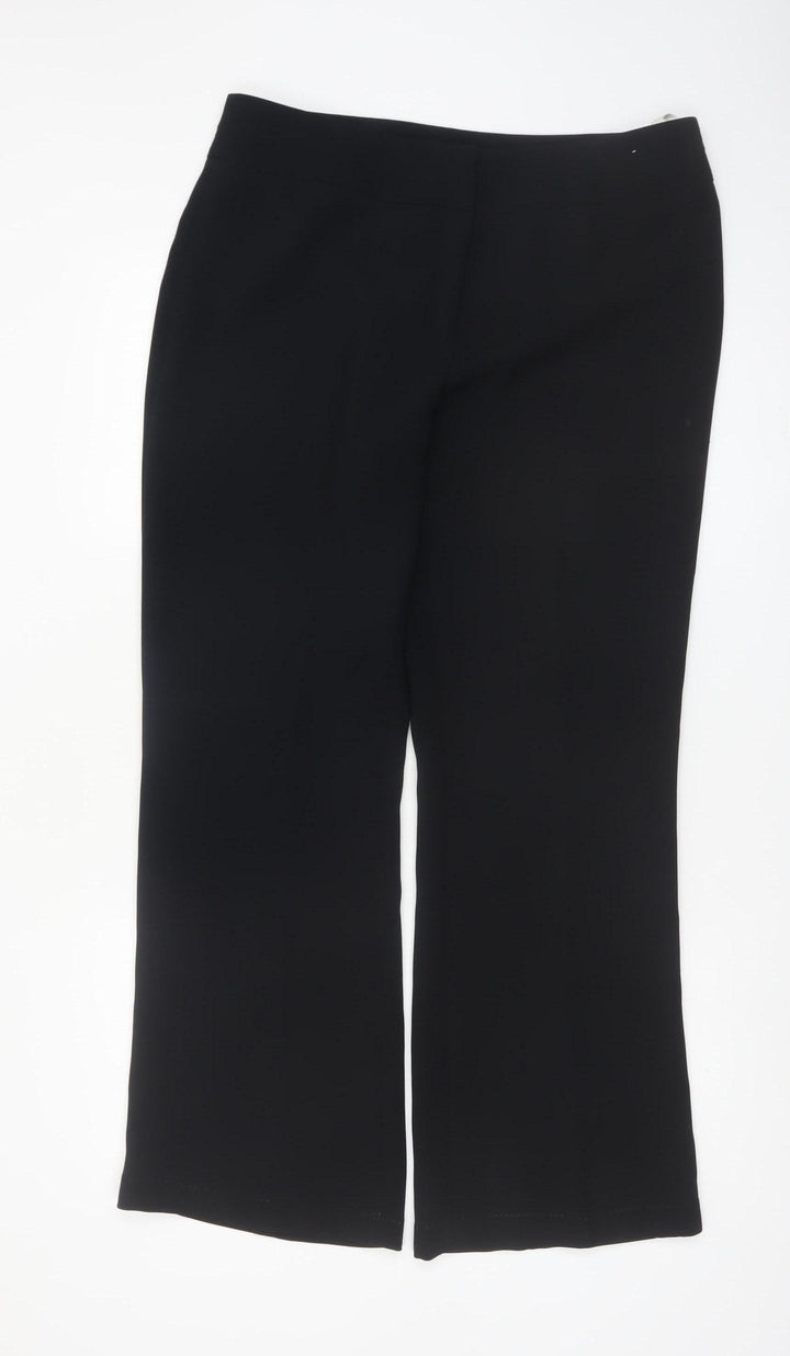 Next Women Black Polyester Dress Pants Trousers Size 14 Regular
