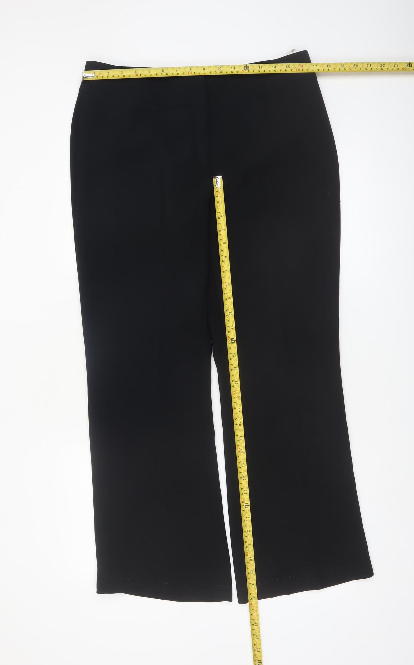 Next Women Black Polyester Dress Pants Trousers Size 14 Regular